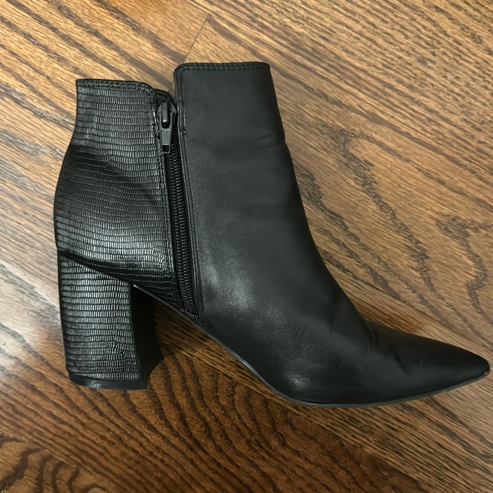 Marc Fisher Black Heeled Booties size 8.5